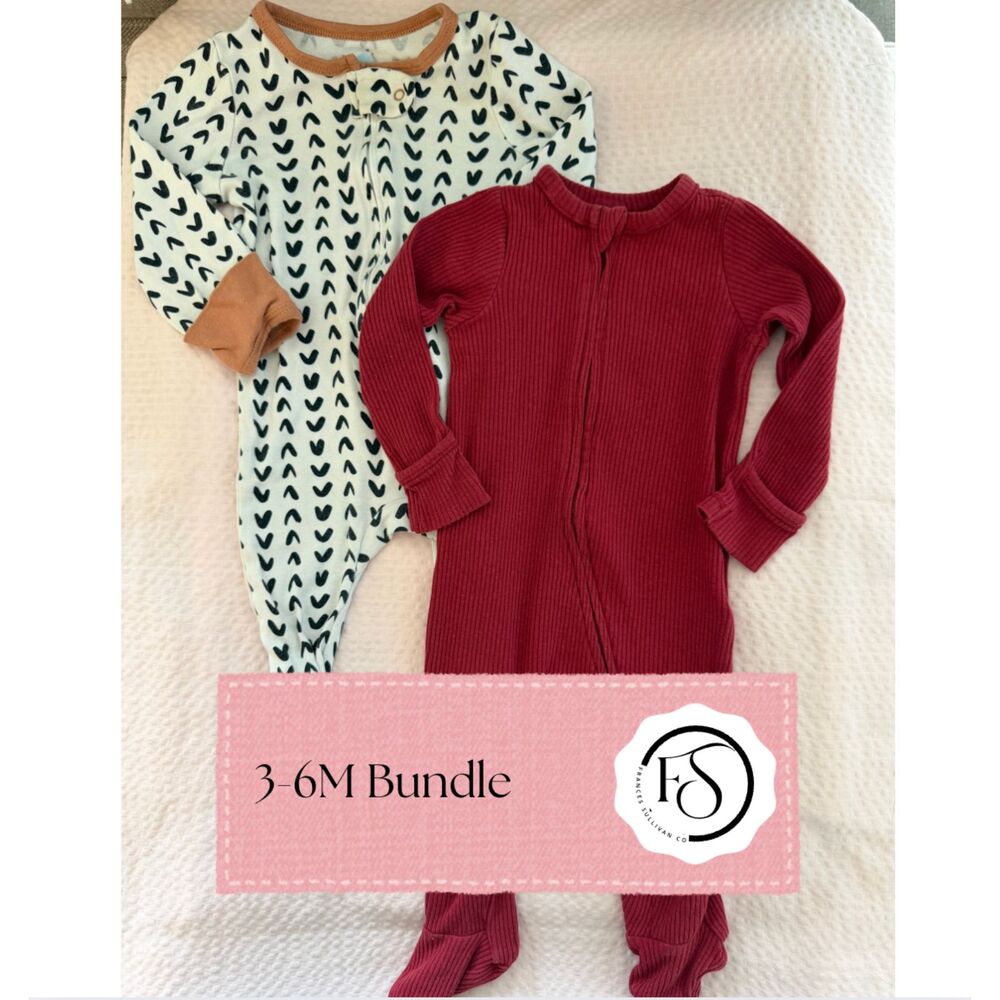 Autumn Vibes Footed Sleeper Set, 3-6 Months